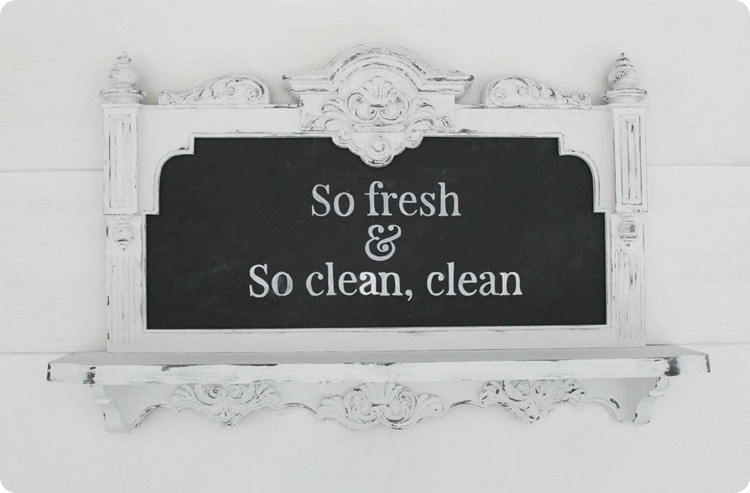 so fresh and so clean clean chalkboard
