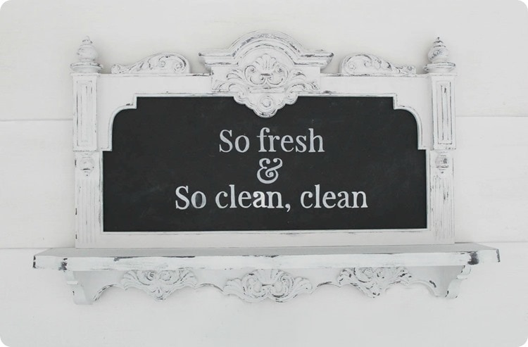 so fresh and so clean clean chalkboard