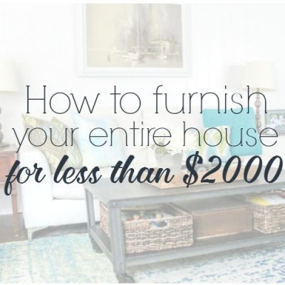 How to furnish your entire house for less than $2000