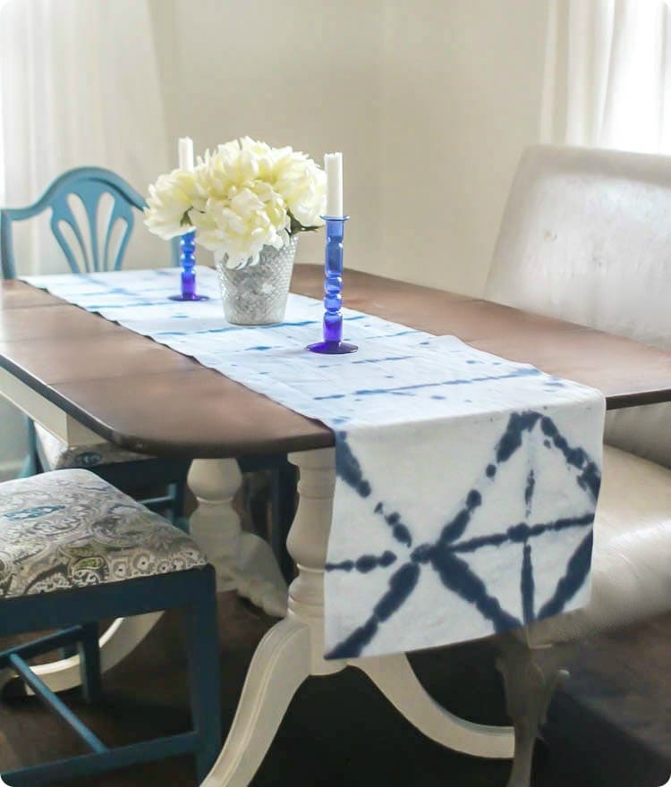 how to make a shibori table runner