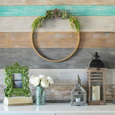 Simple Succulent Wreath