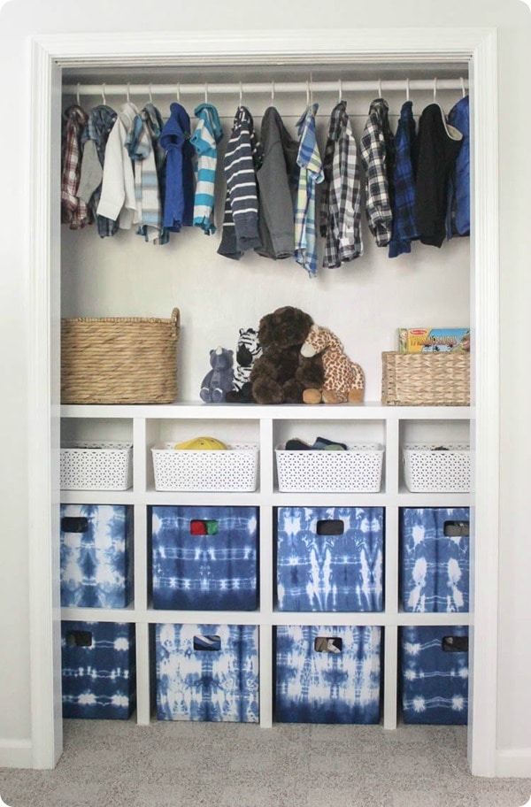 bookshelf for baby clothes