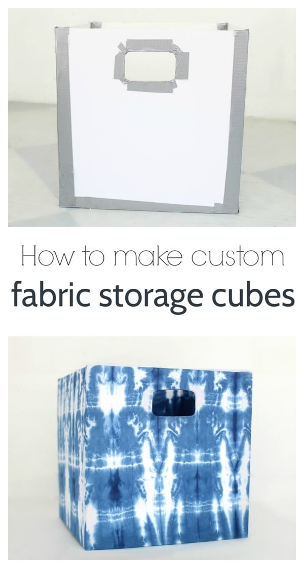 diy custom fabric storage cubes