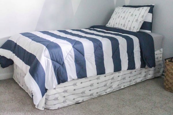 How To Make A Bed Skirt From A Flat Sheet