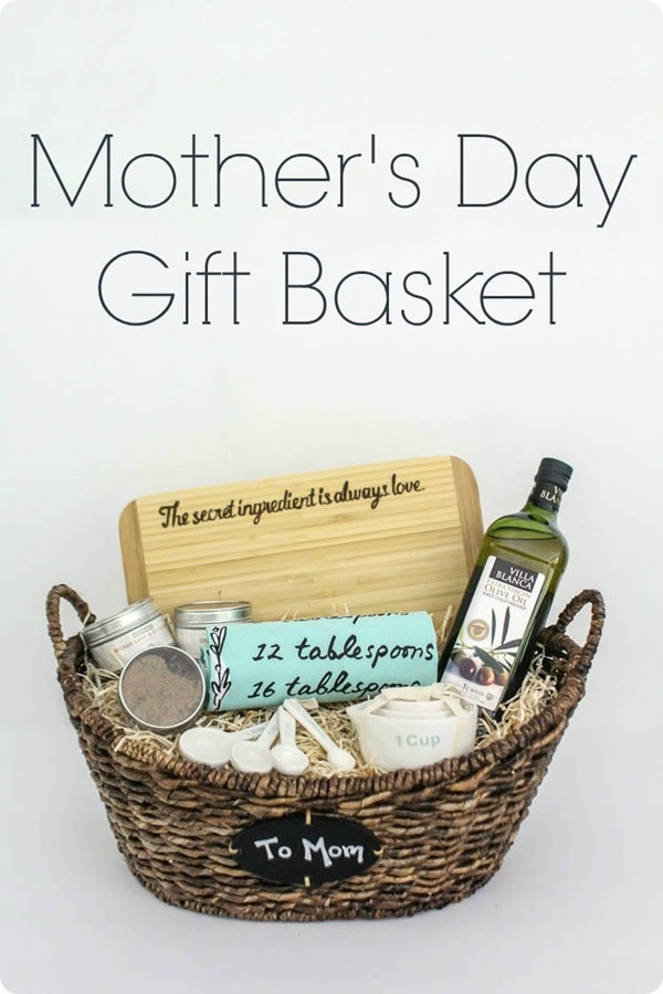 Mother's Day gift basket, perfect for the mom who loves to cook