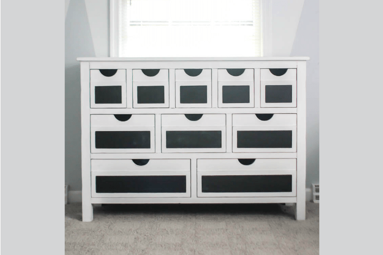 How to paint furniture white - Three Coats of Charm