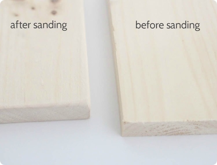 sanded edges