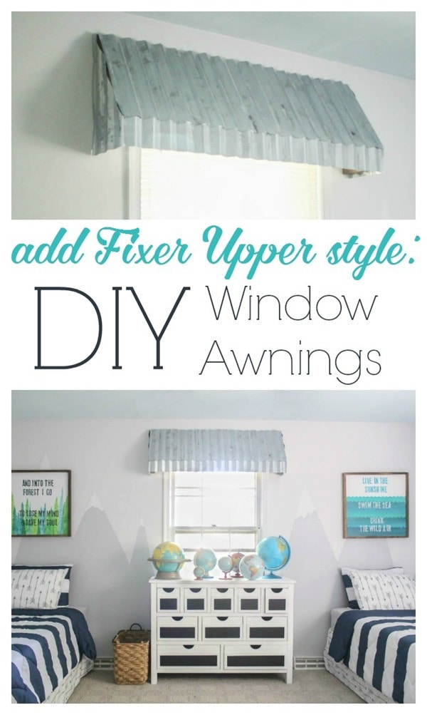 add fixer upper style with diy window awnings 2