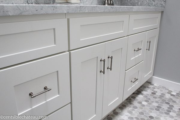 Centsible Chateau Farmhouse bathroom