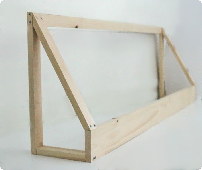 completed window awning frame