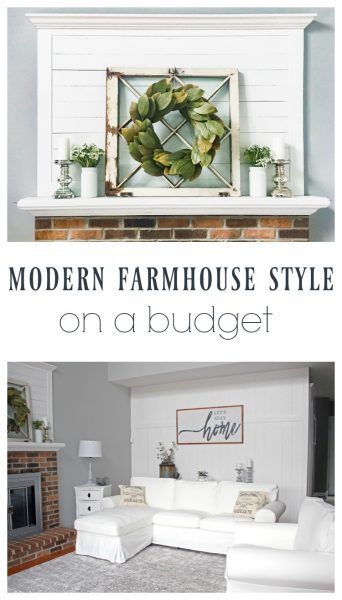 modern farmhouse style on a budget