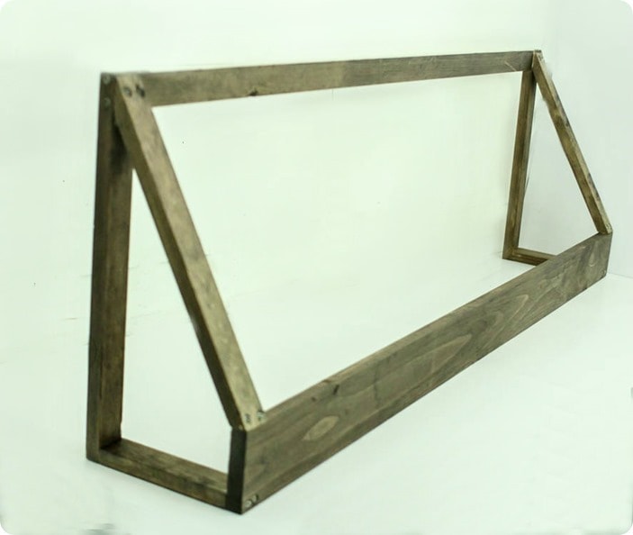 rustic window awning wood frame 