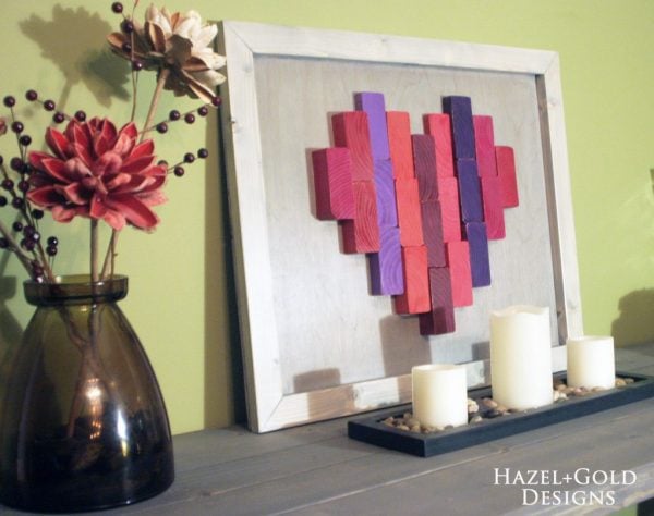 wooden heart decor