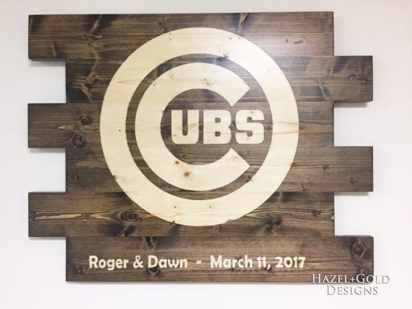 diy cubs sign