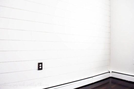 diy shiplap wall