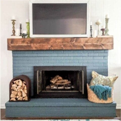 How To Paint A Brick Fireplace The, Can I Spray Paint My Brick Fireplace