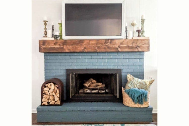 How to Paint a Brick or Stone Fireplace