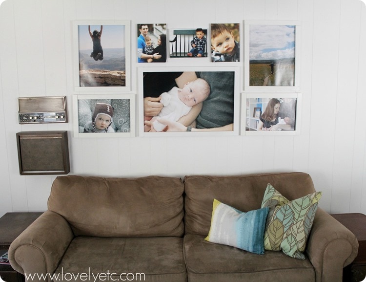 family photo wall