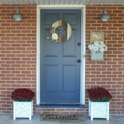 Inexpensive curb appeal for our ugly brick ranch