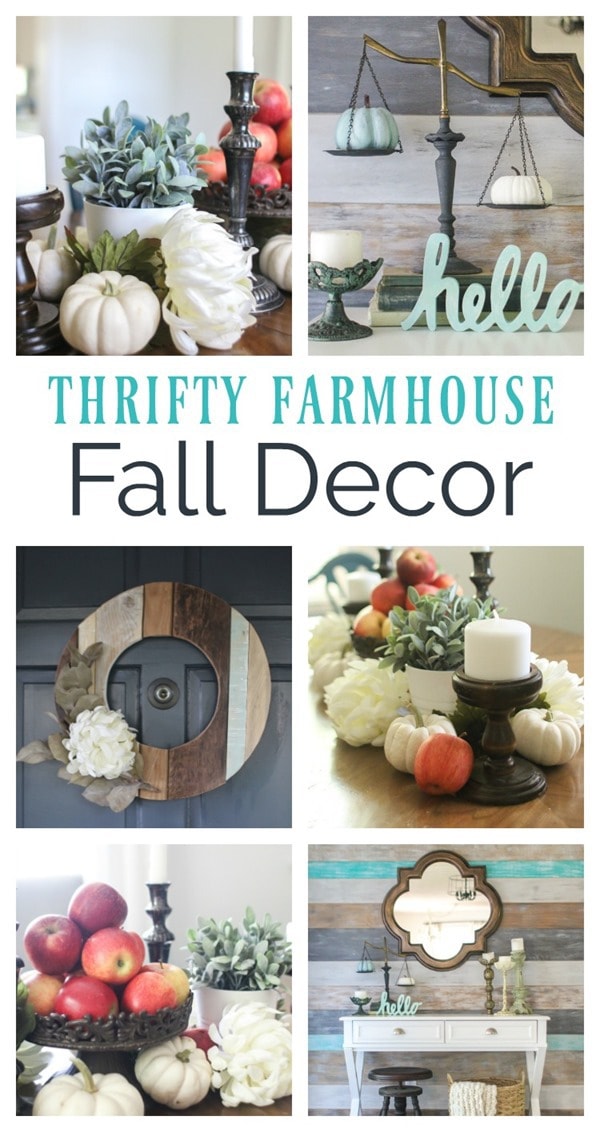 inexpensive fall decor ideas: Thanksgiving table decor, fall table decor, thrifty fall decor, farmhouse fall decor