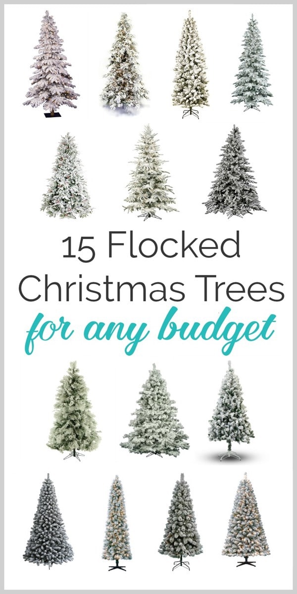 15 flocked christmas trees for any budget 