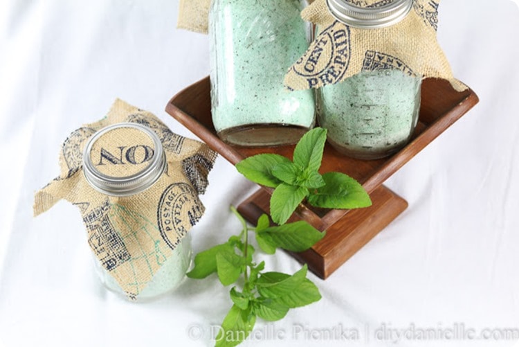 diy  orange mint bath salts.