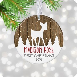 personalized gift first christmas ornament