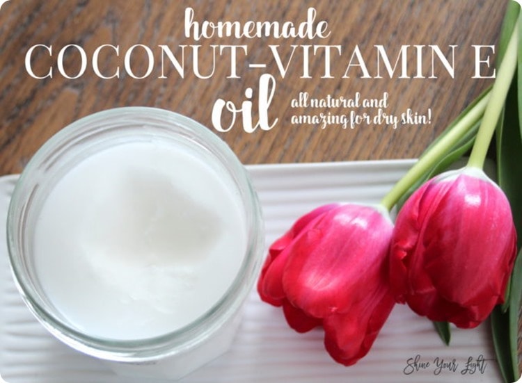 homemade coconut vitamin e oil.