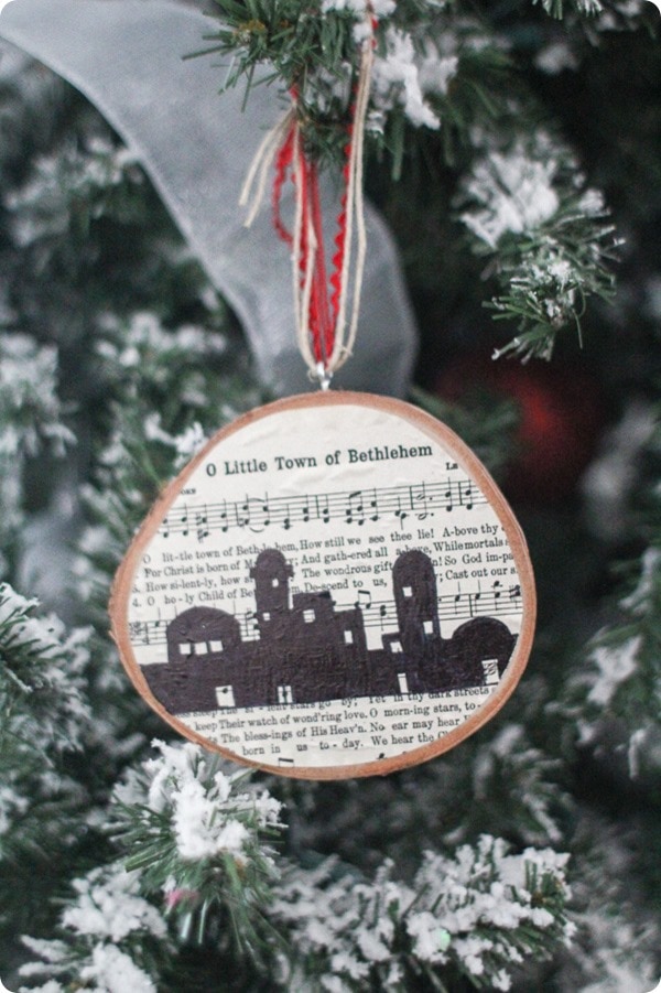 O Little Town of Bethlehem Christmas ornament