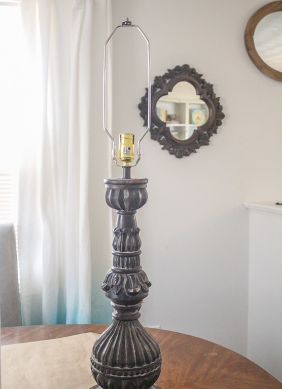 How to make a lampshade with your favorite fabric - Lovely Etc.