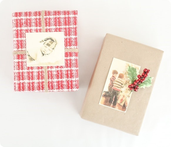 diy photo gift wrap.