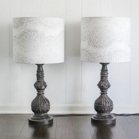 A Lampshade With Your Favorite Fabric, How To Paint Cloth Lamp Shades