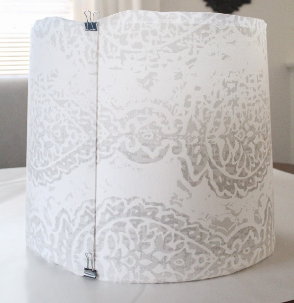 making a diy lampshade