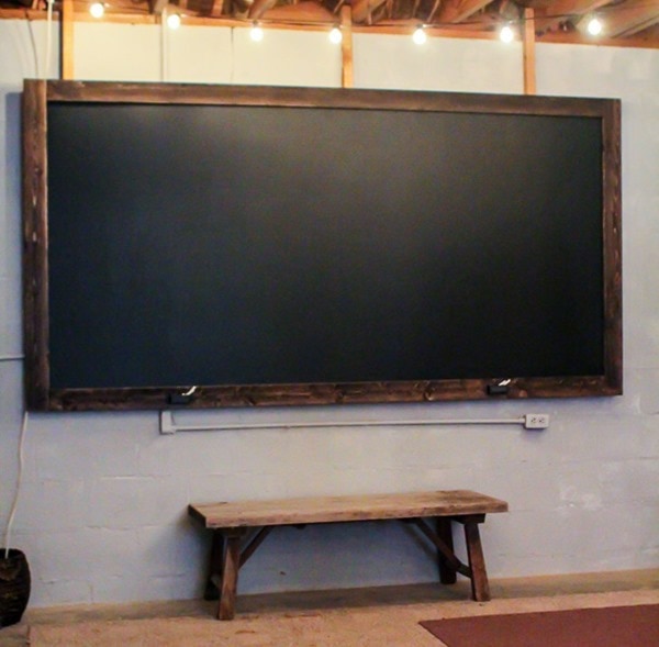 huge DIY chalkboard