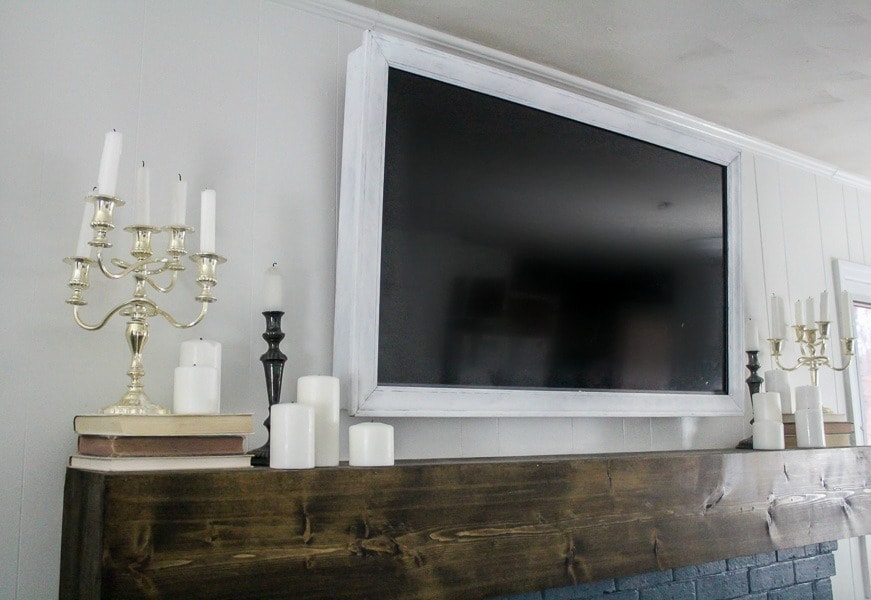 How to build a cheap and easy TV frame that swivels Lovely Etc.