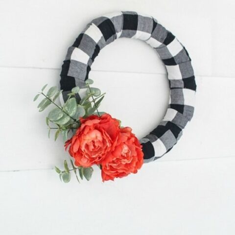 buffalo plaid wreath