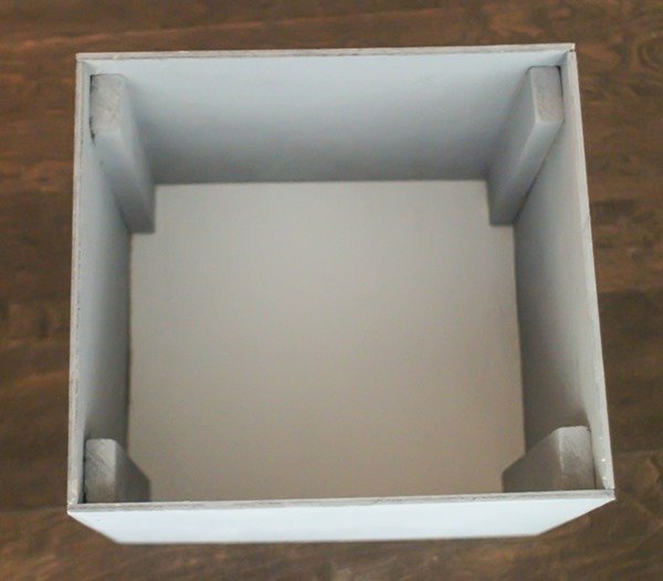 inside of easy diy wooden box