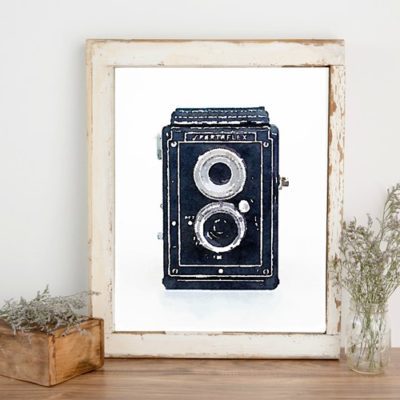 Free Printable Art: Watercolor Vintage Cameras