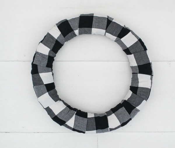 plain buffalo plaid wreath