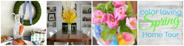 Collage of flowers as home decor