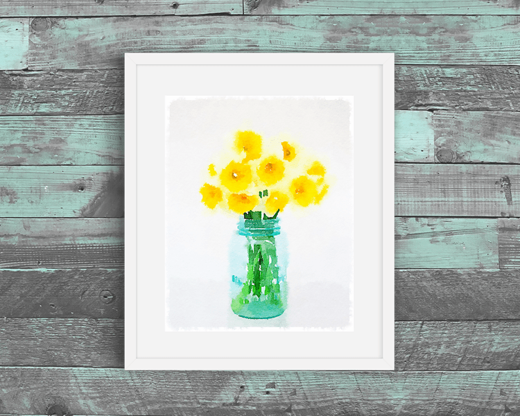 daffodils free printable