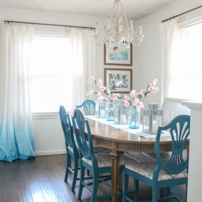 Easy spring table decor (on the cheap)