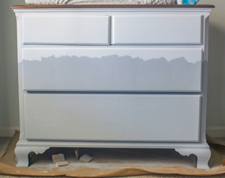 adding movement to two tone dresser