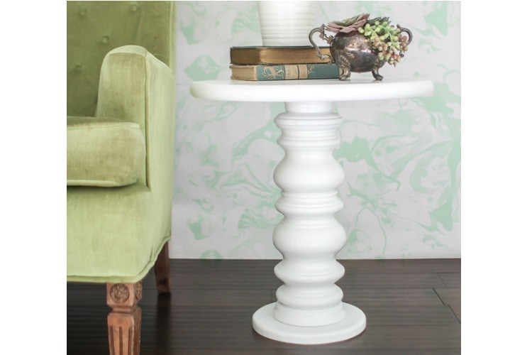 Easy Diy Side Table Made From Something Unexpected Lovely Etc