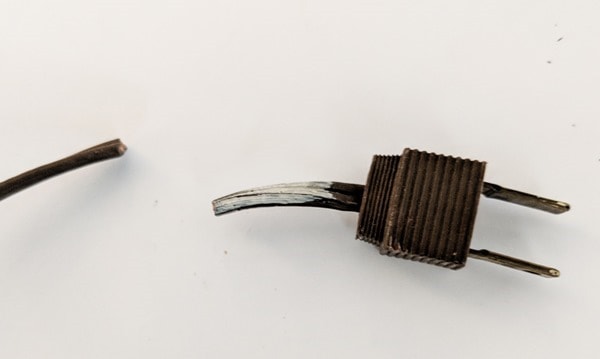 cutting the cord on an old lamp