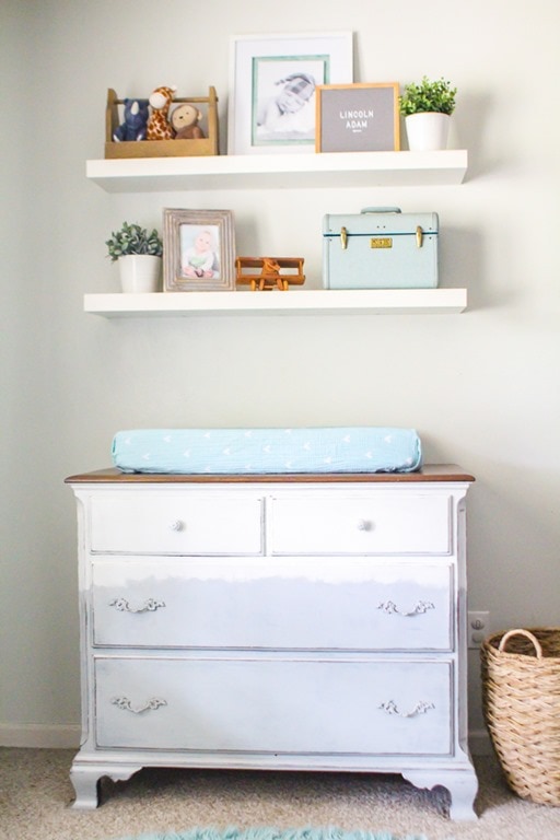 Navy and Gray Nursery Full of Special DIY Touches - Lovely Etc.