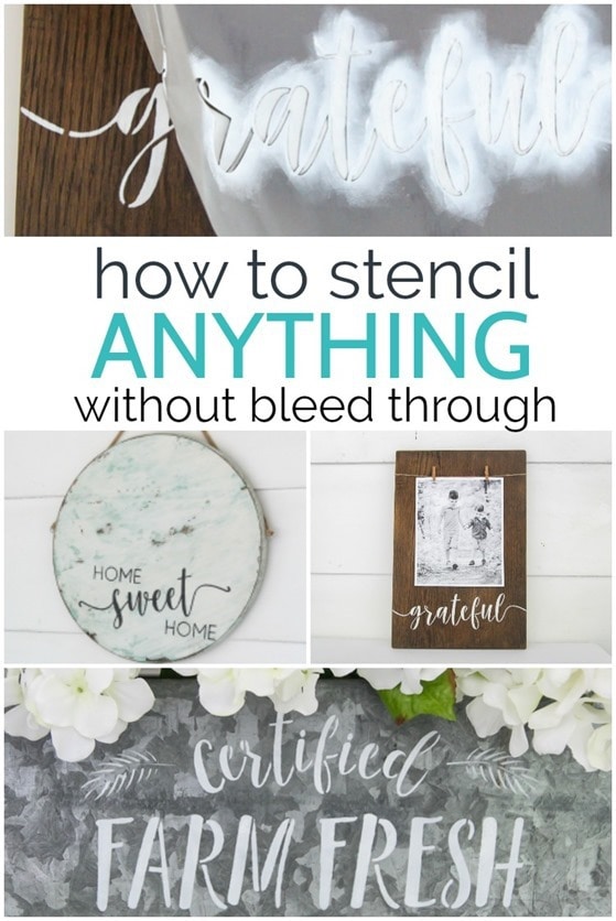 How to Stencil on Wood