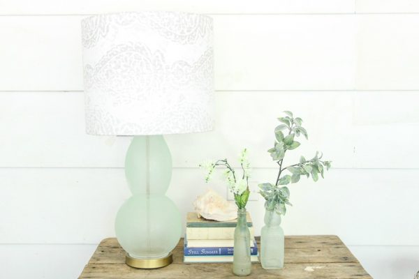 diy sea glass decor using sea glass spray paint