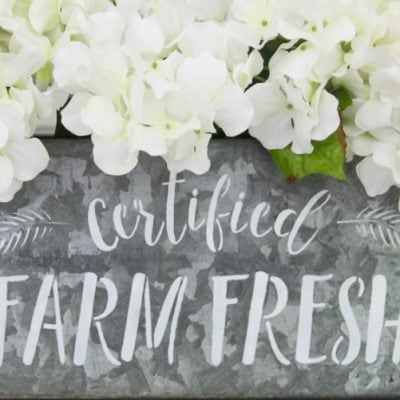 How to make a ten minute farmhouse centerpiece