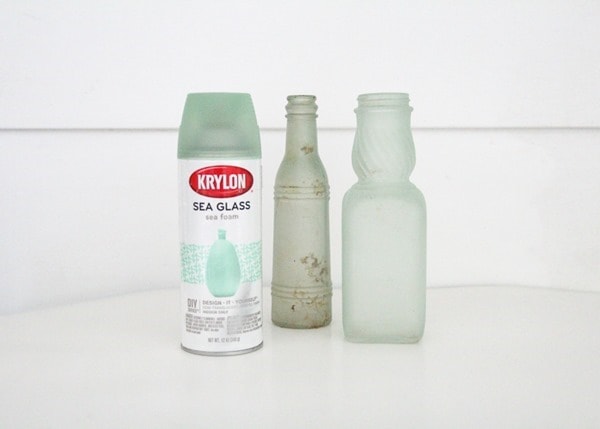 sea glass spray paint bottle
